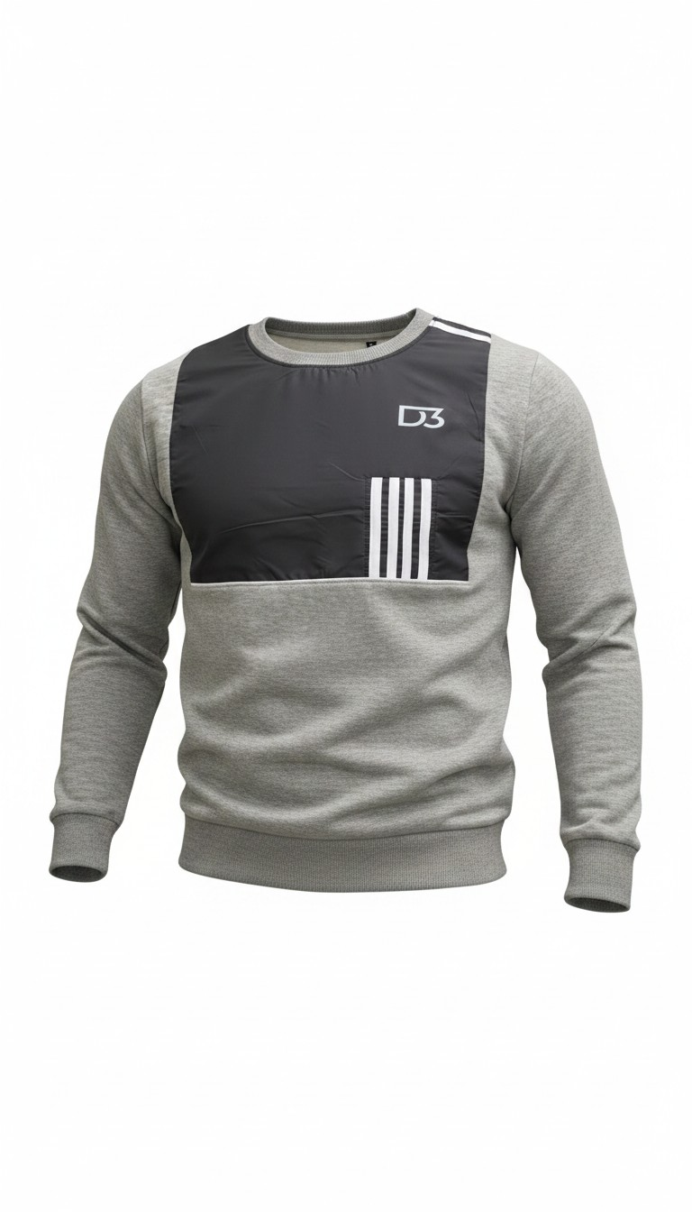 D3 Velocity Panel crew neck jumper